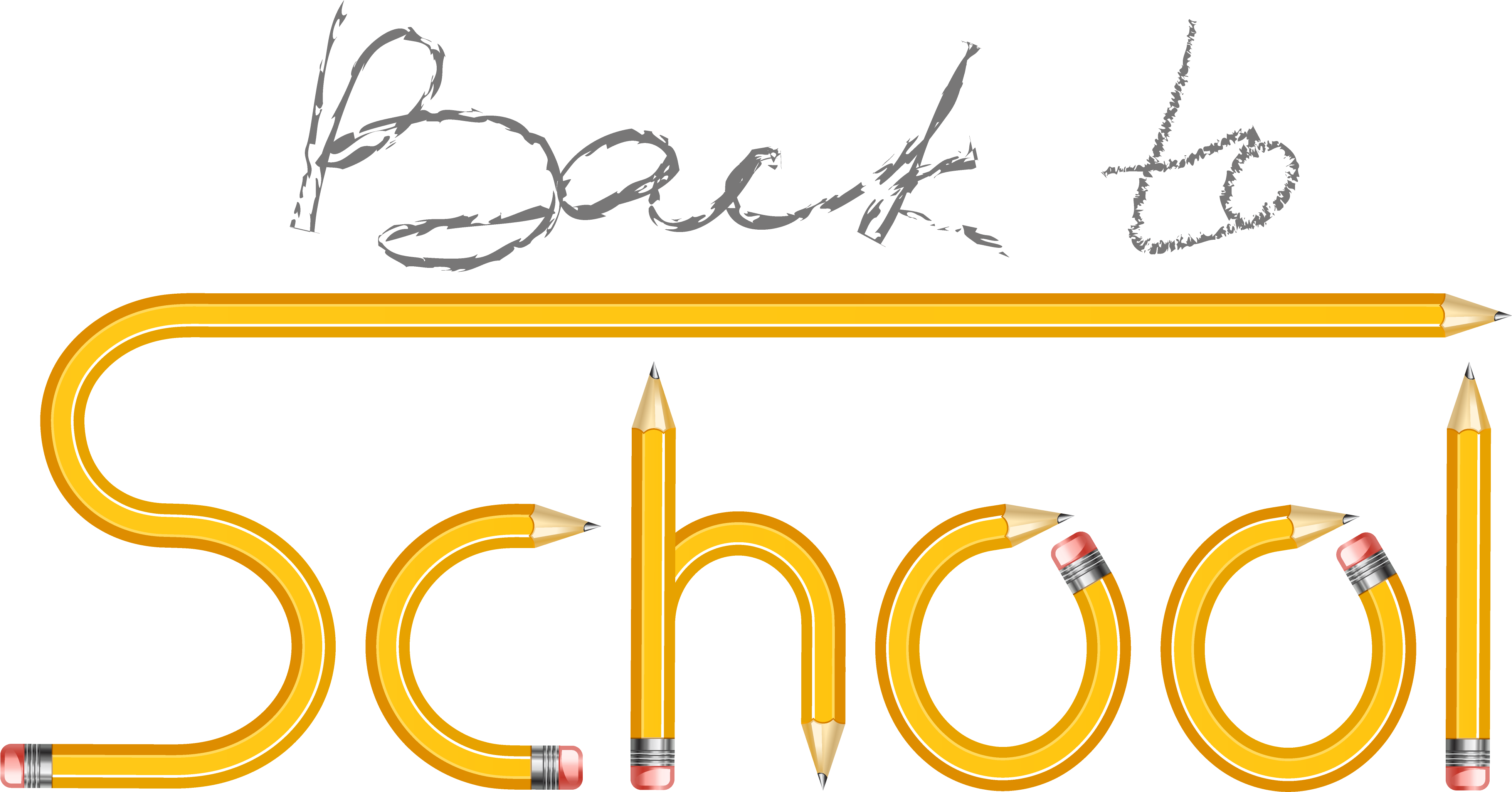 To School With Pencils Png Image Gallery - Back To School Transparent Background (4064x2254), Png Download