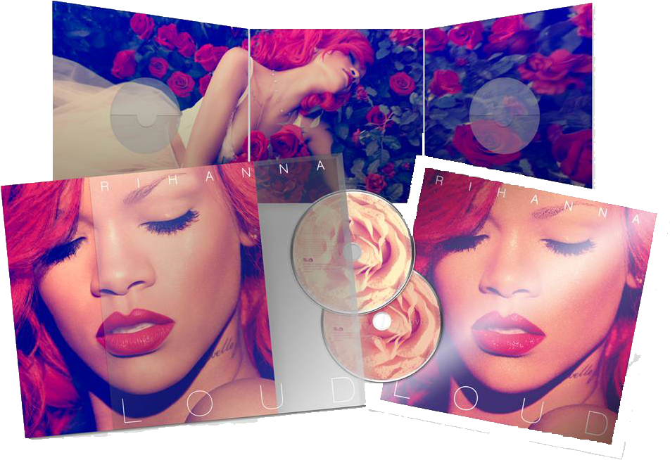 Text, Images, Music, Video - Rihanna Loud Digipak (1080x689), Png Download