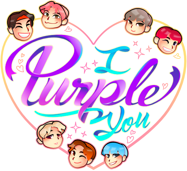 "i Purple You" T-shirt Design - Design (600x547), Png Download