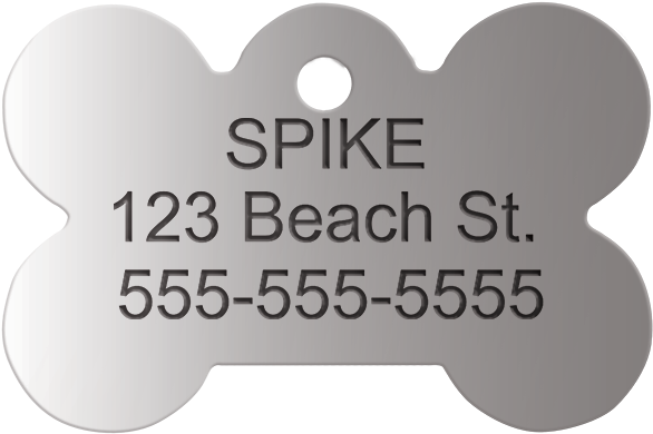 Dog Bone Pet Tag - Dog (600x600), Png Download