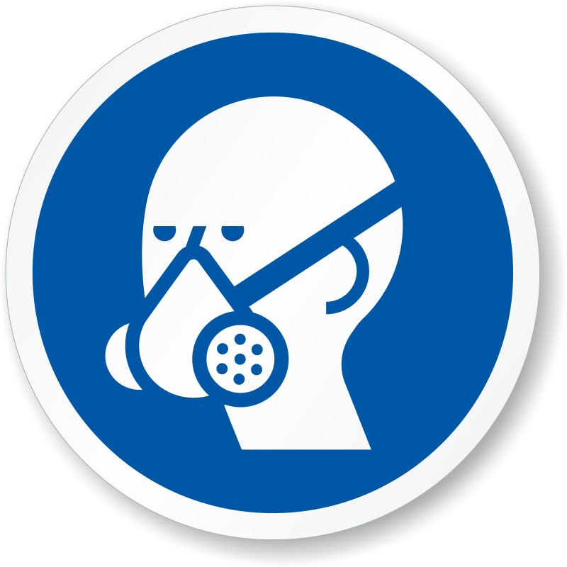 Zoom, Price, Buy - Wear Safety Goggles Sign (800x800), Png Download