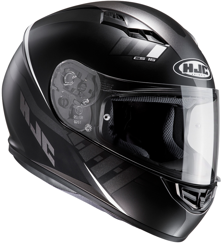 Full Face Helmet Hjc Cs-15 Space - Hjc Cs-15 Space Motorcycle Helmet (black) (750x1000), Png Download