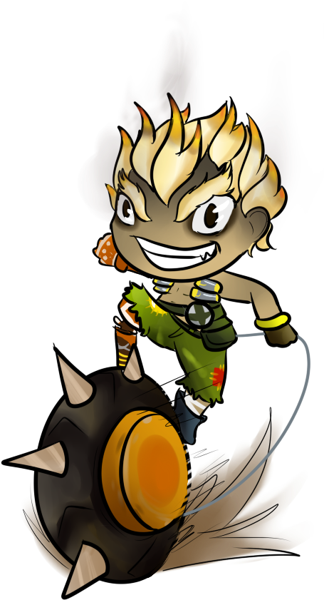 Junkrat- Chibi (469x859), Png Download