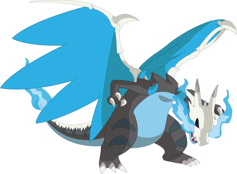 Pokemon 8007 Mega Charizard Bony Pokedex - Mega Charizard Shiny Charizard Png (800x588), Png Download