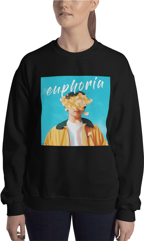 "jungkook Euphoria" Sweaters - T-shirt (1000x1000), Png Download