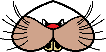 Cat Mouth Png - Cat Mouth Drawing (473x287), Png Download