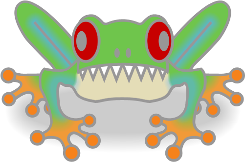 Frog Cartoon - Wikimedia Commons (500x500), Png Download