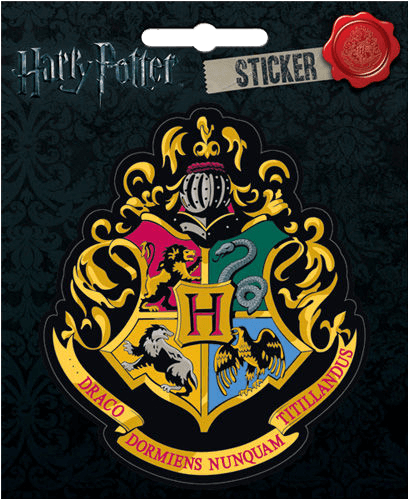 Hogwarts School Of Witchcraft And Wizardry Crest Sticker - Harry Potter Hogwarts Crest (498x498), Png Download