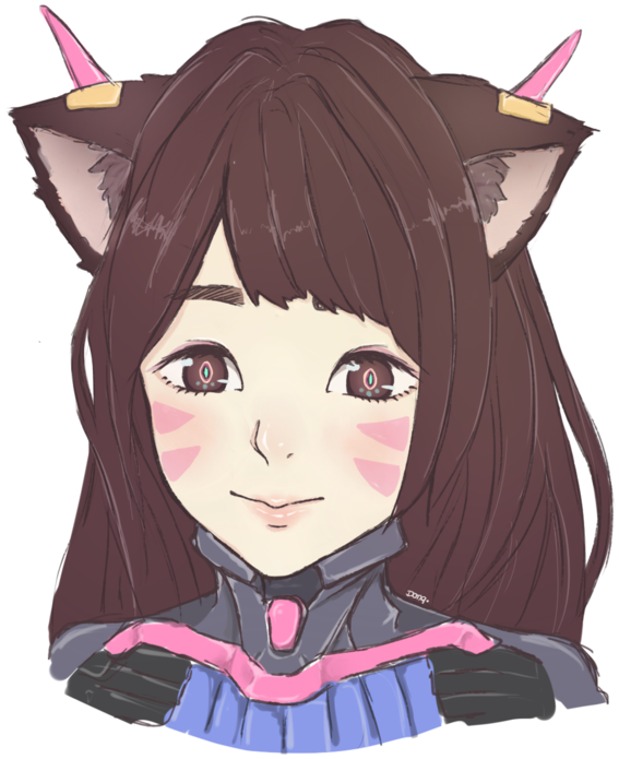 D Va Art Png (900x790), Png Download