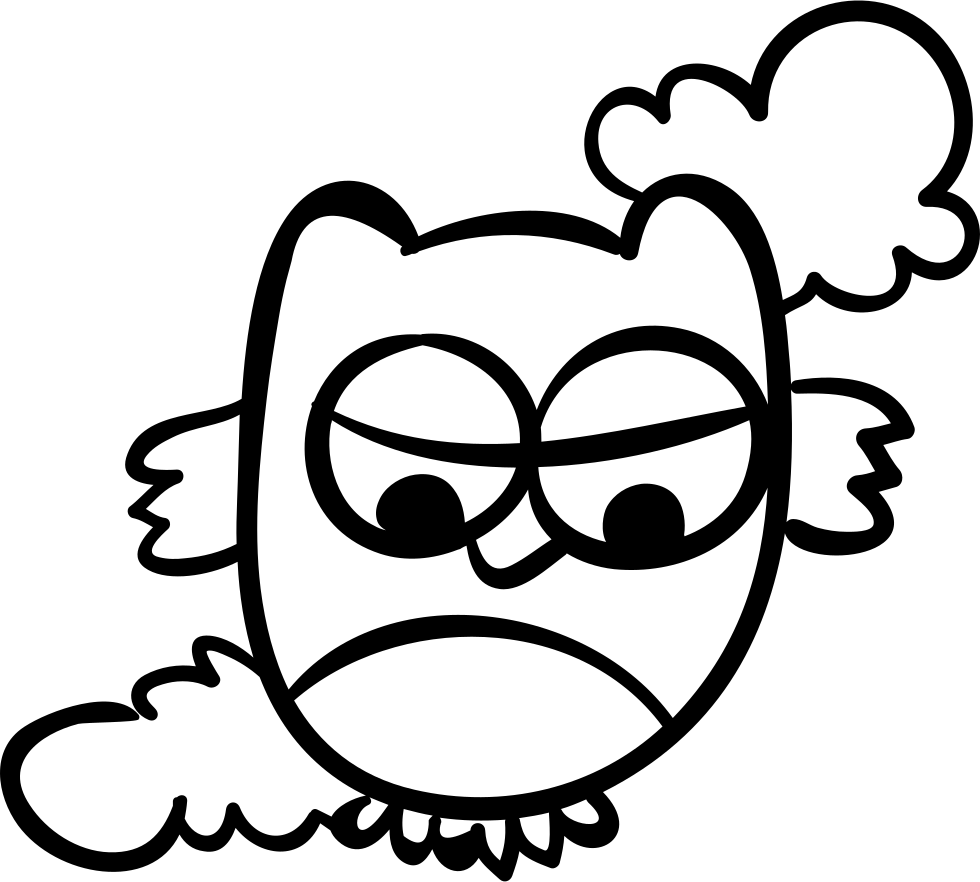 Owl And Clouds Comments - Owl (980x882), Png Download
