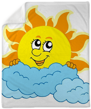 Cartoon Sun And Clouds (400x400), Png Download