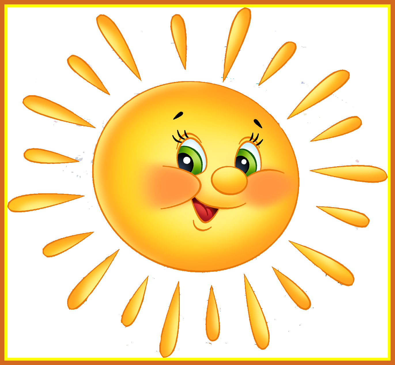Stunning Solnce Risunok Poisk Pozitiv Smiley For Sunflower (1371x1265), Png Download