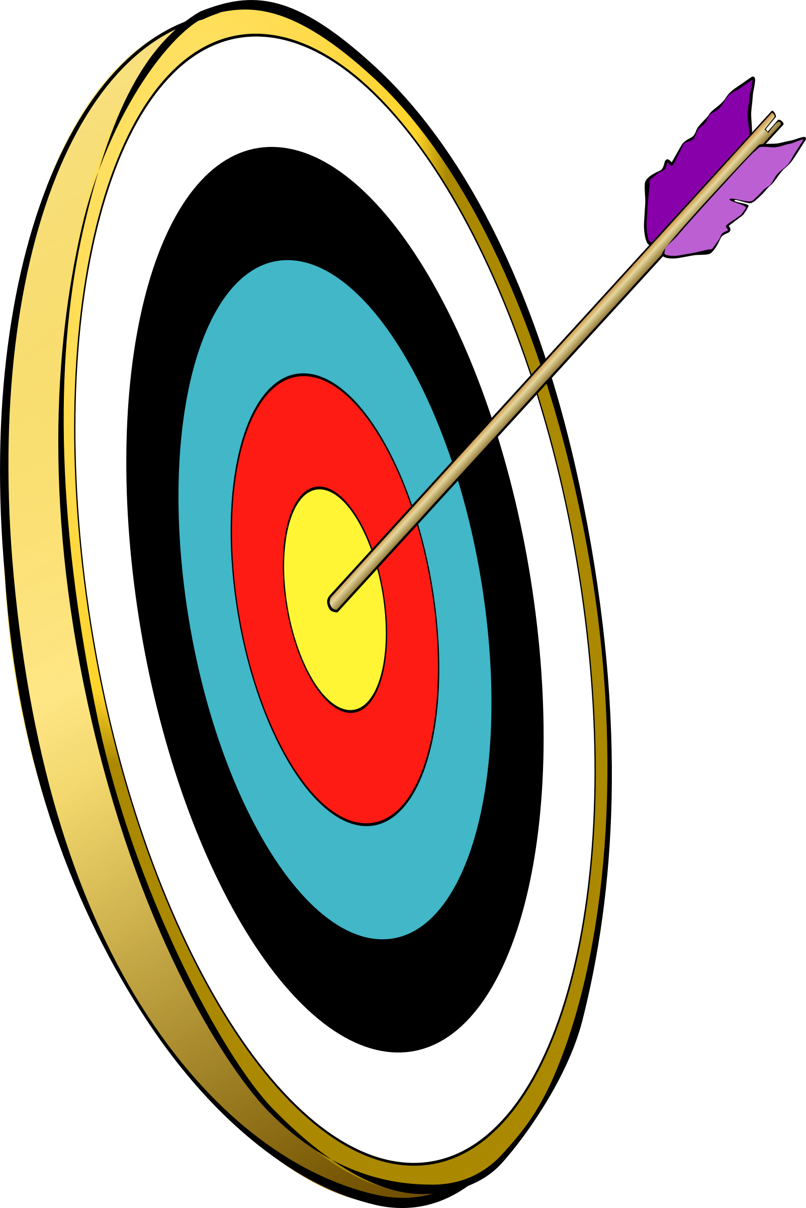 Big Image - Clipart Target (1603x2400), Png Download