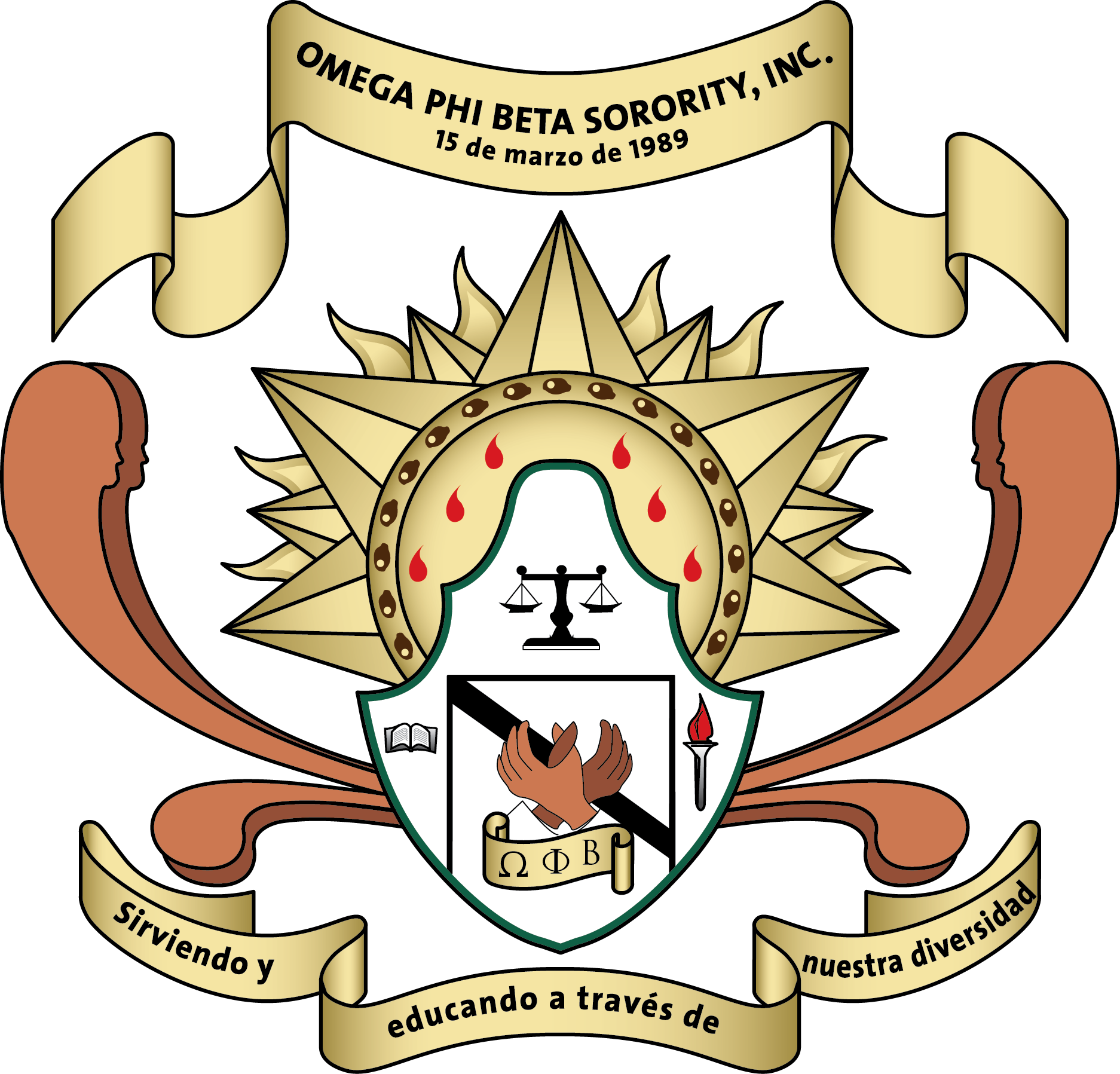 Opbsi Crest - Omega Phi Beta Png (1874x1797), Png Download