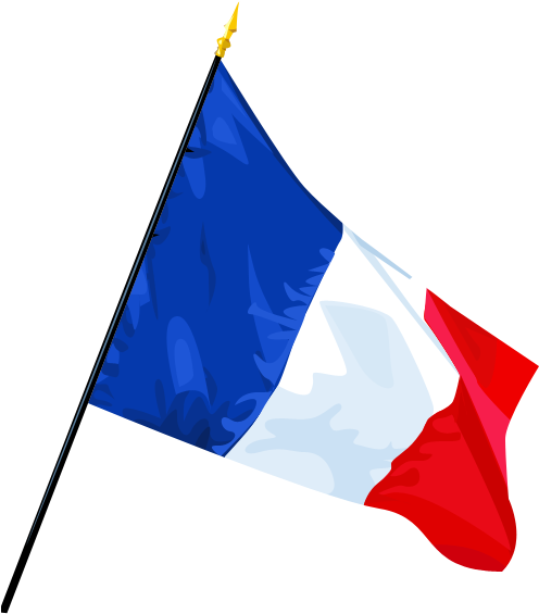 France Flag Png Transparent Images Png All Rh Pngall - French Flag On Stick (506x578), Png Download