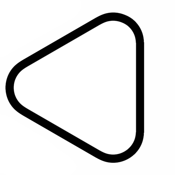 Roundedtriangle - Bicycle Handlebar (600x600), Png Download