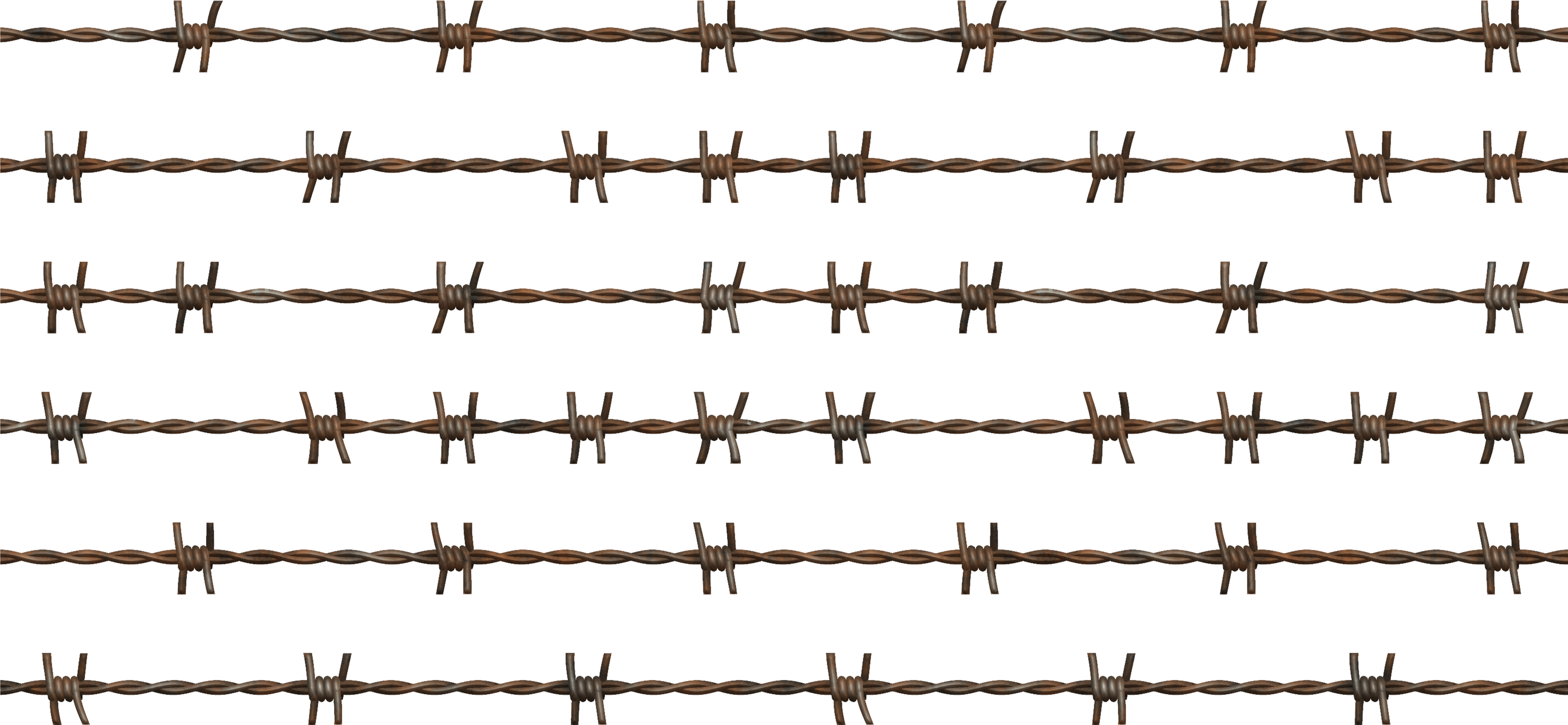 Download Wire Free Png Transparent Image And Clipart - Barbed Wire (6000x3000), Png Download