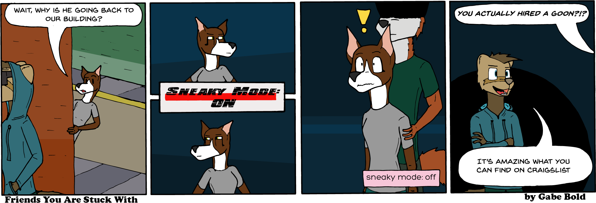 Promote Local Business, Hire A Local Goon - Cartoon (2403x828), Png Download