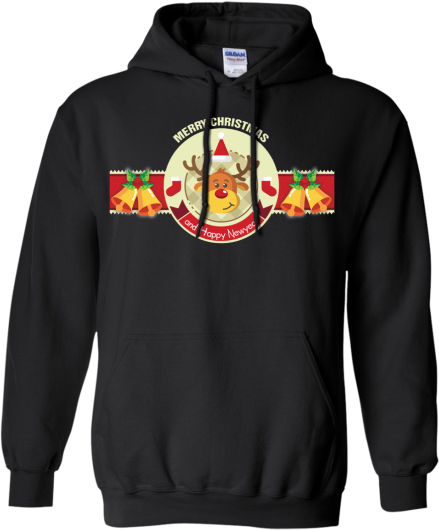 Merry Christmas And Happy New Year, Banner, The Bell, - Chicago Blackhawks Men's Hoodies (1060x1060), Png Download