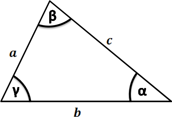 How To Find The Angle Of A Triangle - Triangle (563x398), Png Download