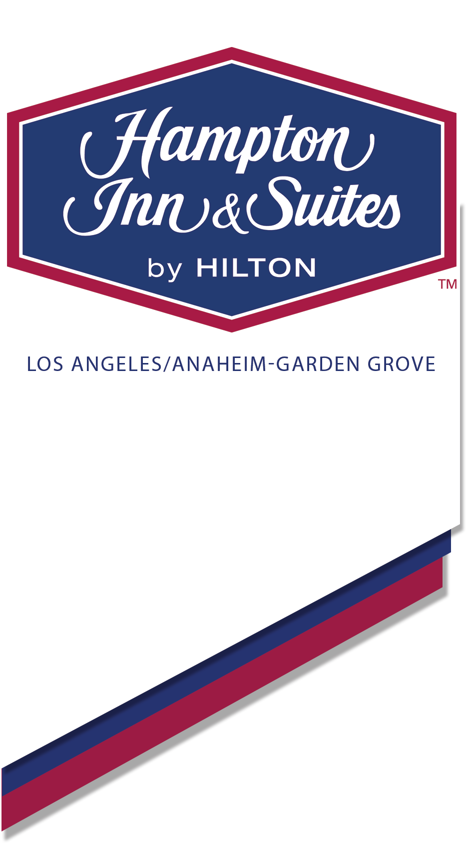 Hampton Inn And Suites By Hilton™ Hotel Los Angeles/anaheim-garden - Hampton Inn And Suites (1130x1851), Png Download