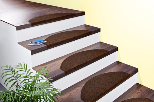 Carpet Stair Treads, Brown - Treppen Teppich (500x500), Png Download