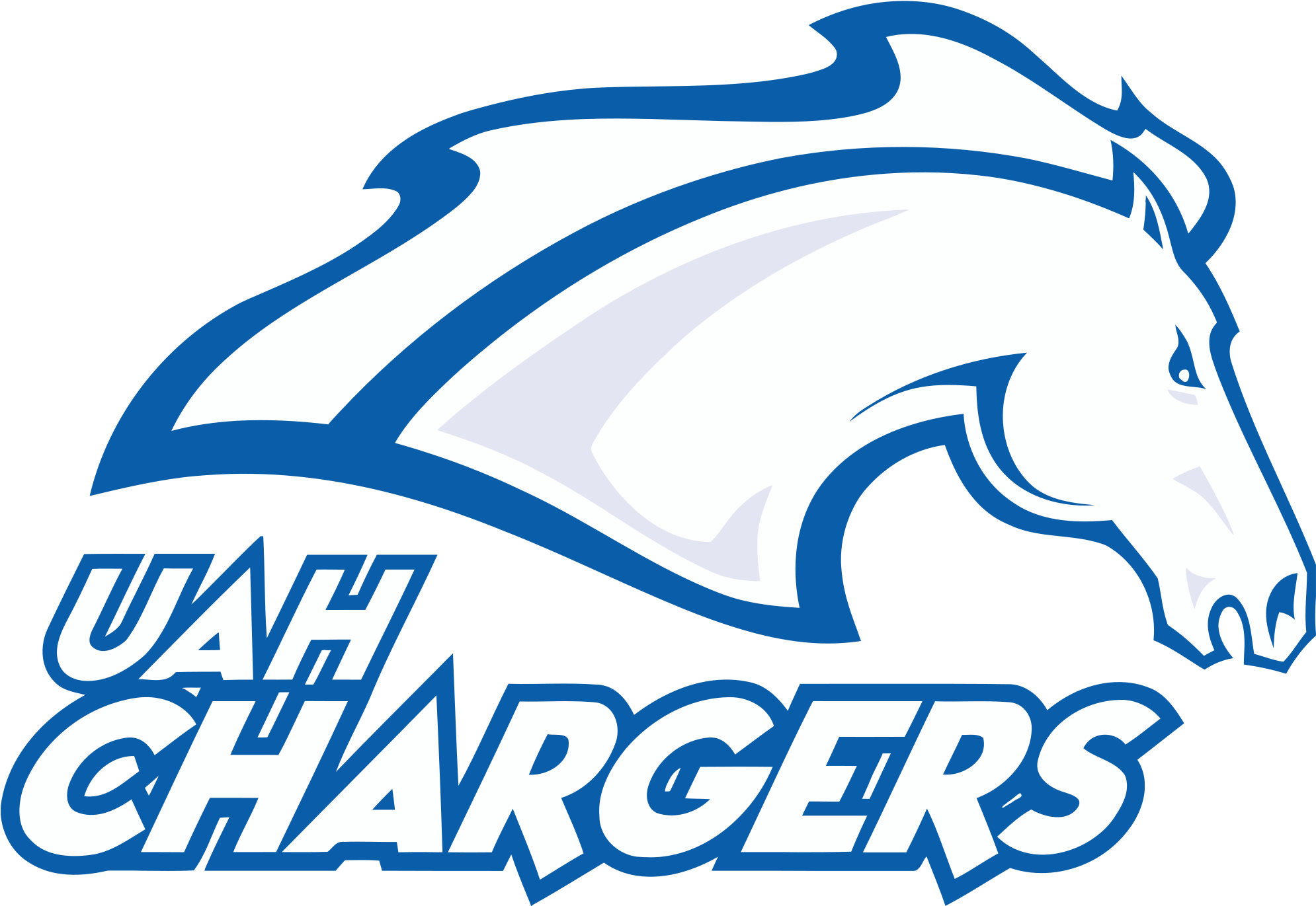 Uah Chargers - University Of Alabama Huntsville Chargers Logo (2000x1385), Png Download