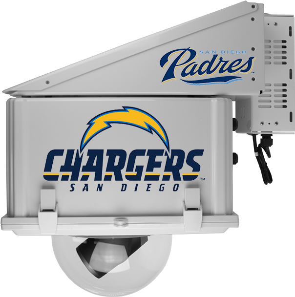 Dotworkz Hd-12 Multi Compatible Broadcast Quality Cameras - Nfl San Diego Chargers Window Film (635x702), Png Download