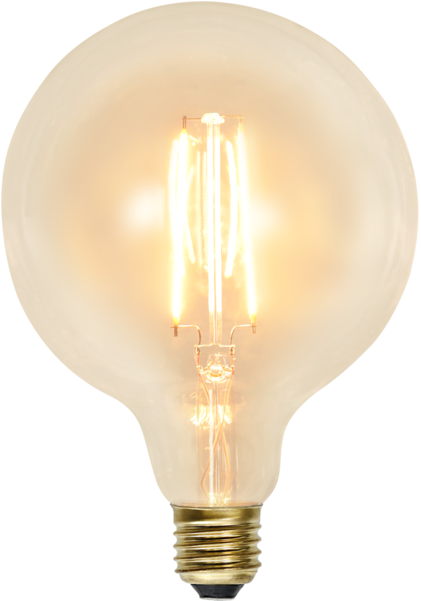 Led Lamp E27 G125 Soft Glow - Lamp Light Bulb Png (600x600), Png Download