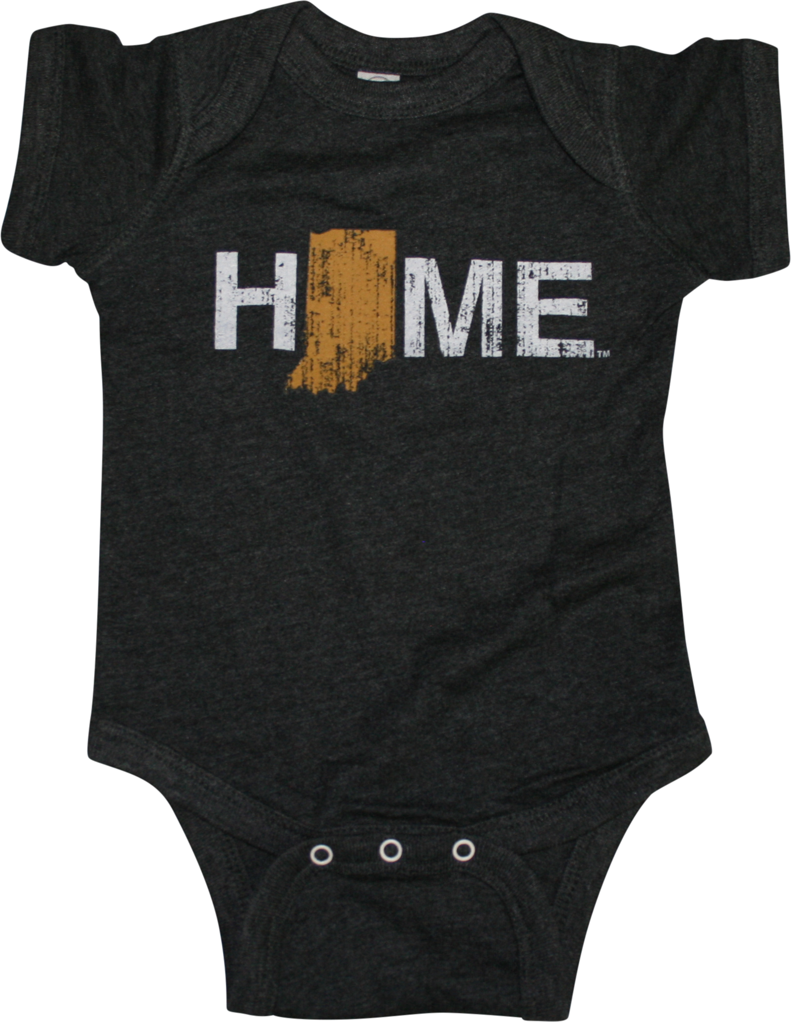 Indiana Home Outline Onesie - Active Shirt (1586x2048), Png Download