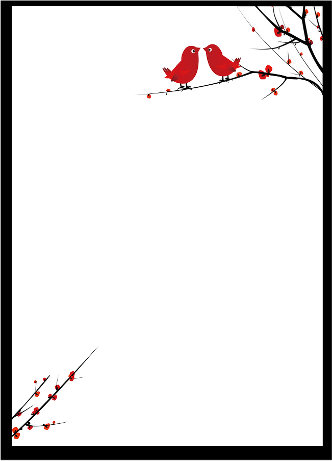 Letters Border Png Royalty Free - Chinene Borders For Posters (650x965), Png Download