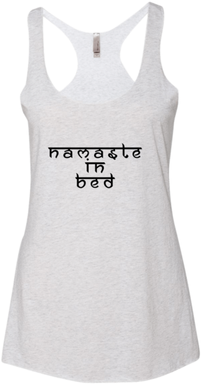 Namaste In Bed - Hubby And Wifey Shirts- Couples Shirts (600x600), Png Download