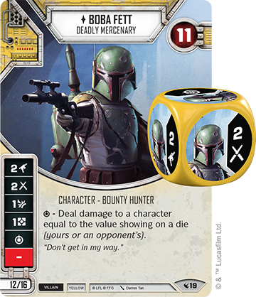 Swd09 Boba-fett - Star Wars Destiny Legacies (360x418), Png Download