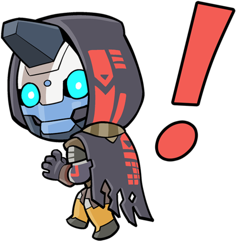 There's Drama Going Down In The Hunter's Shower Room - Cayde 6 Chibi Png (500x500), Png Download