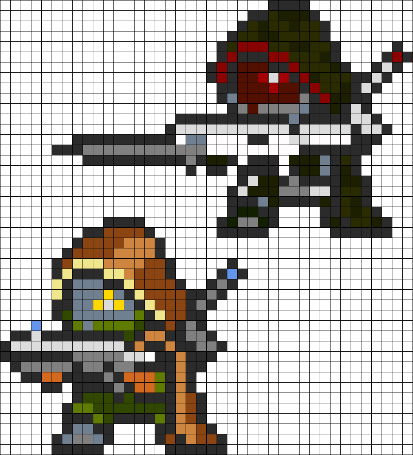 Destiny Hunters Perler Bead Pattern / Bead Sprite - Destiny 2 Perler Bead Patterns (841x925), Png Download