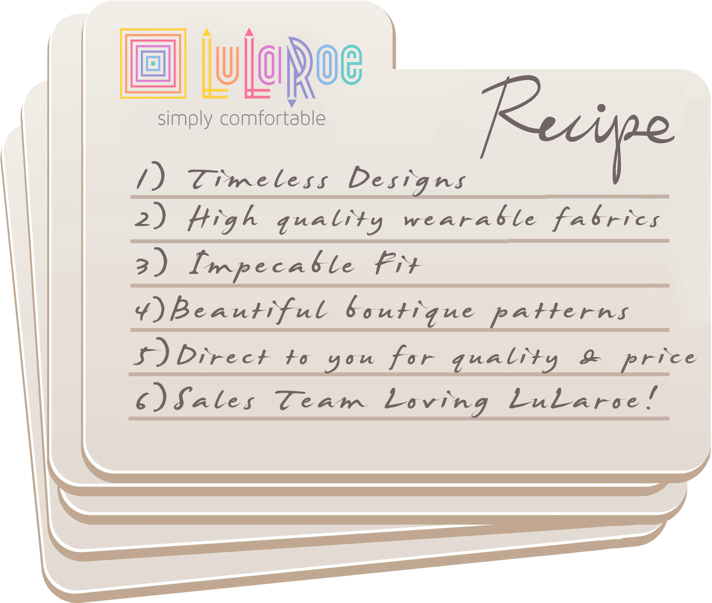 Lularoe Recipe For Business Success - Welcome To My Lularoe Group (1600x1232), Png Download