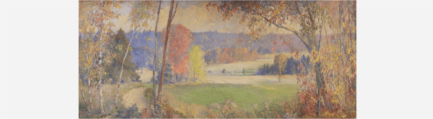 Hanging On The East Wall Of The Hunter Lounge, This - Painting (1505x414), Png Download