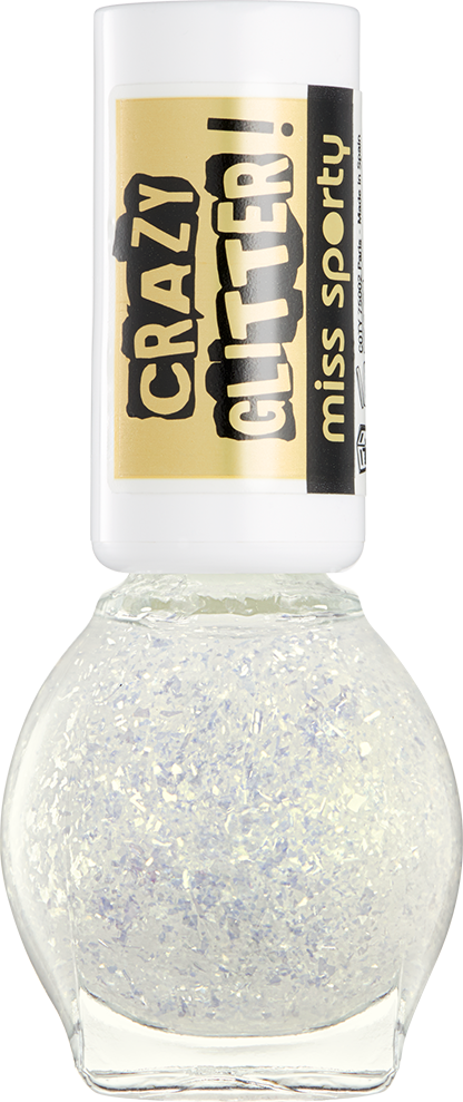 Miss Sporty Crazy Glitter Nail Polish 010 Show Must (416x989), Png Download