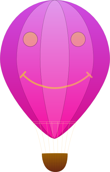 Image Transparent Library Free Vector Happy Hot Air - Cartoonist Hot Air Balloon (384x597), Png Download