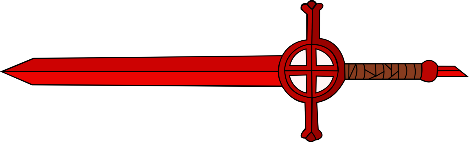 Demonblood Sword By Legaluslex - Adventure Time Sword Transparent (1619x493), Png Download