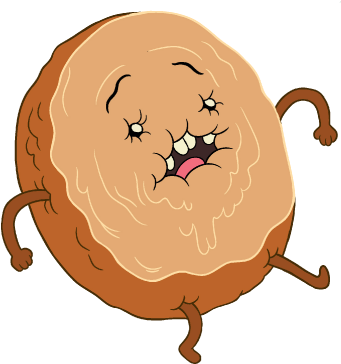 Cinnamon - Donut Guy Adventure Time (357x384), Png Download