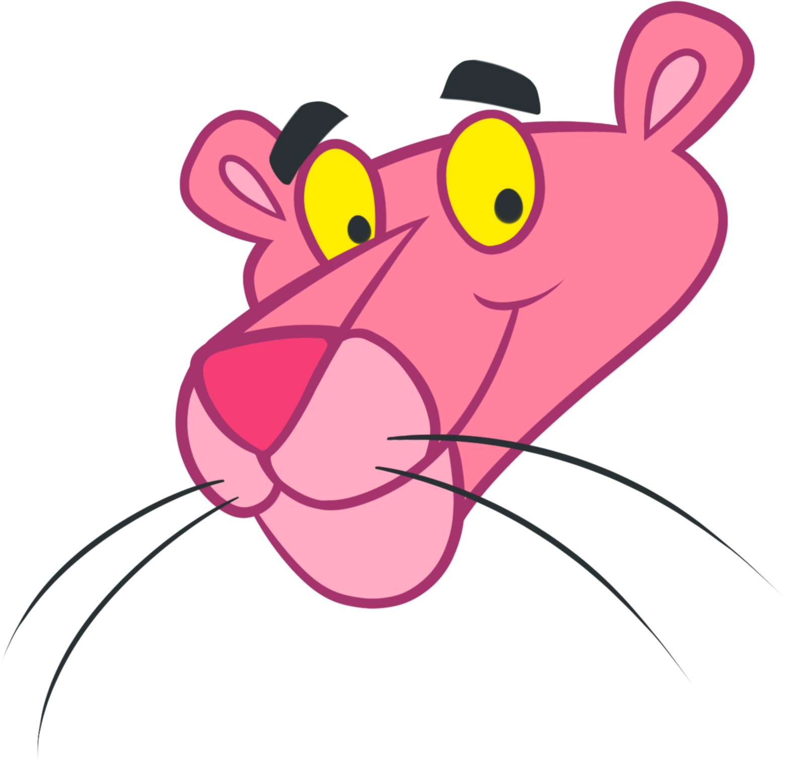 Pink Panther Clip Art Picture Medium Size - Pink Panther Head Png (1600x1600), Png Download