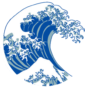 Japanese Wave Png - Great Wave Off Kanagawa (600x600), Png Download