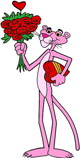 Pink Panther Valentine - Pink Panther Tank Top (300x515), Png Download