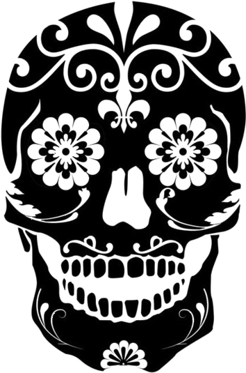 Permalink 48 Notes Via - Sugar Skull Svg (500x647), Png Download