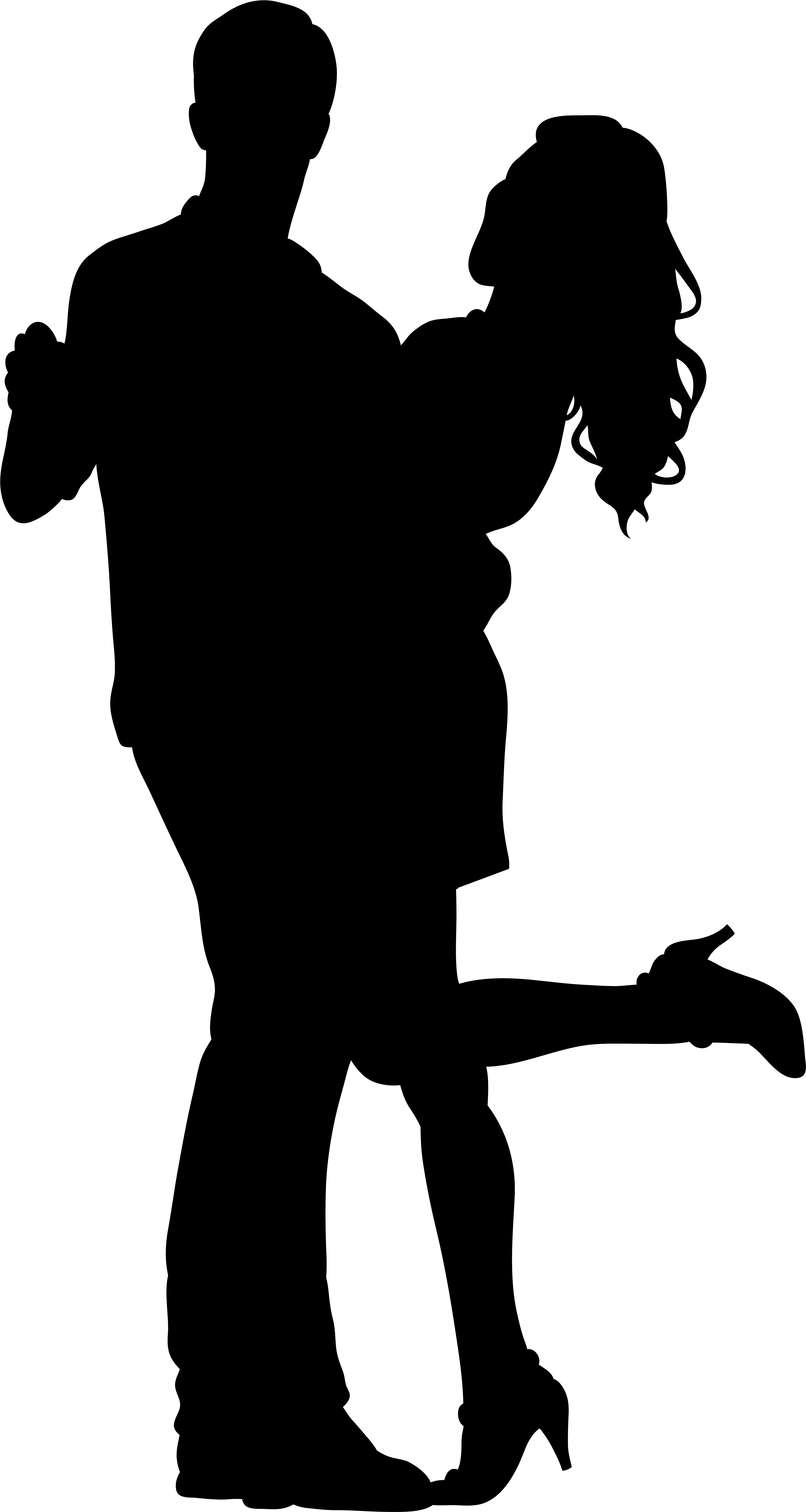 Couple Dancing Silhouette Png (4345x8000), Png Download