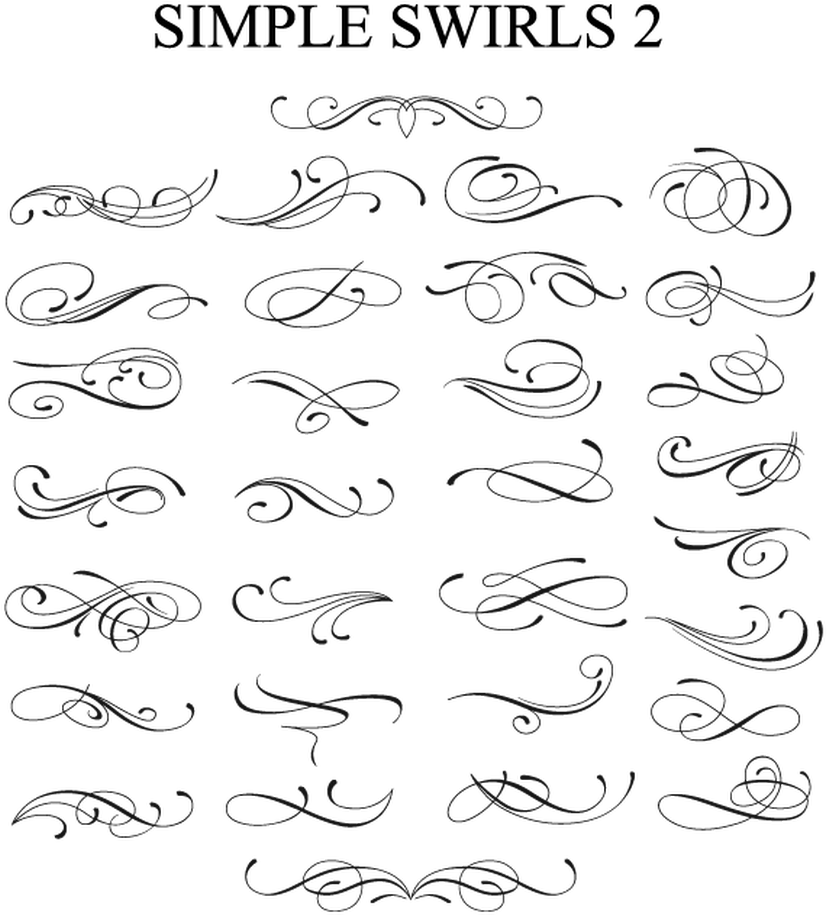 Return To Categories - Script Swirls Png (887x964), Png Download