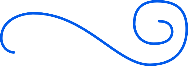 Blue Swirly Lines (600x213), Png Download