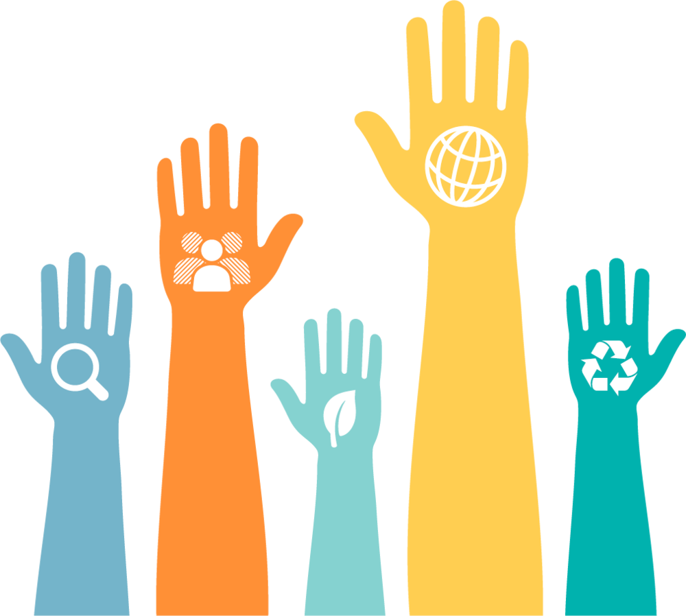 Hands Up (1000x898), Png Download