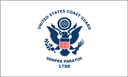Coast Guard Flag (520x416), Png Download